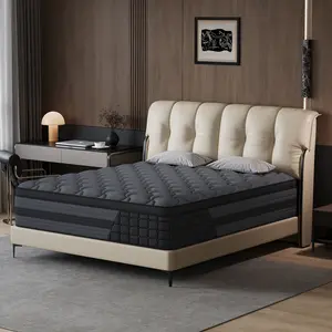 EVLWEL Multi-Size Hybrid Mattress (12/14 Inch Twin, Full, Queen, King) - Medium Firmness, Memory Foam and Spring, Lumbar Support, Ergonomic Design - For Home Rooms, Hotels - Boxed Furniture Gift, Queen Size Mattress tiktokshopspringglowup