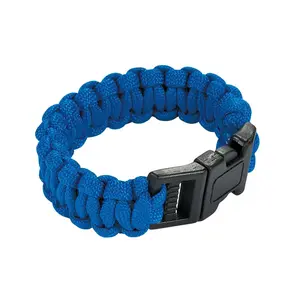 Small Blue Paracord Bracelets - 6 Pc.