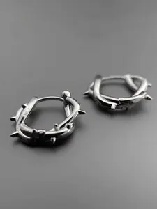 Punk Design Thorn Earrings, Hoop Earrings, Statement Earrings, Unisex Punk Style Jewelry, Unique Gothic Accessory, Perfect for Music Festivals & Streetwear