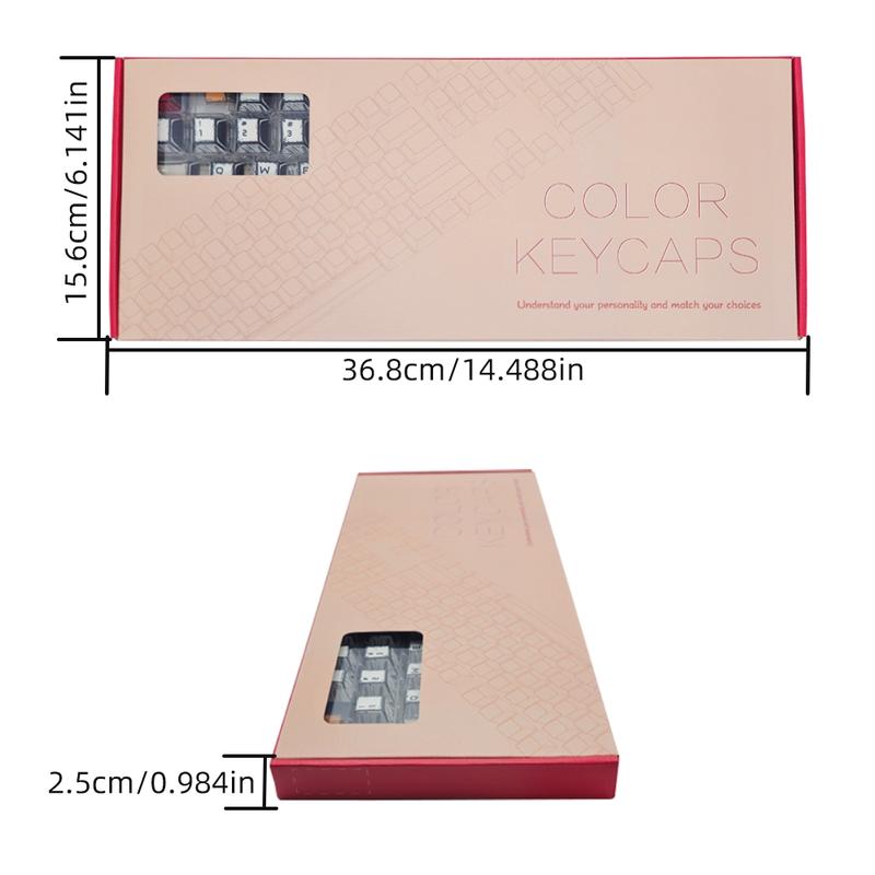 Inspired by Ukiyo-E Art Keycaps, Cute New Design Pbt Heat Transfer Keycap Set, Game-Ready, Compatible with Various Mechanical Keyboard Layouts