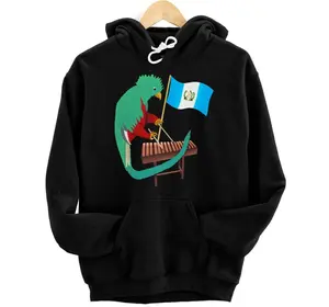 Personalized Guatemala Quetzal Chapin Antigua Guate Flag Tikal Marimba Pullover Hoodie