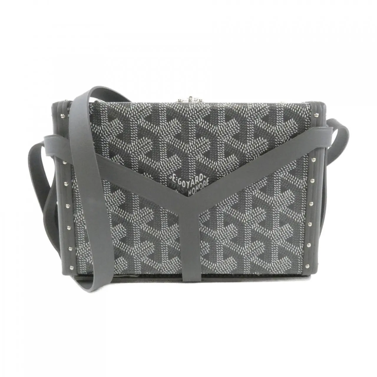 Pre-owned Goyard Canvas Shoulder Bags Minodière Coated Cow Leather Shoulder Bag