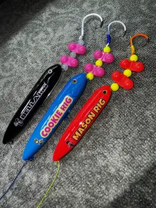 3 Pack Bella (13cm), Cookie (13cm), and Mason (11cm) tied on 4/0, 6/0, and 10/0 hooks on 80 and 100 pound leader lines