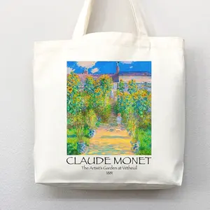 Monet Tote Bag, Artsy Tote Bag, Art Tote Bag, Artsy Tote, Monet Bag, Aesthetic Bag, Shoulder Bag, Monet Tote, Monet Gift, Monet Art Bag #1305