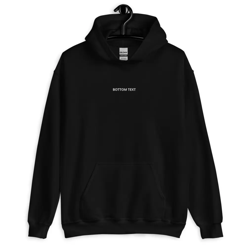BOTTOM TEXT HOODIE Menswear
