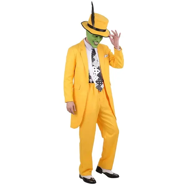 Men's Loud and Zany Yellow Zuit Suit Costume