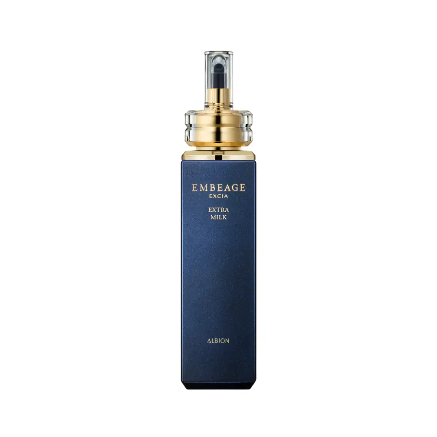 ALBION EXCIA EMBEAGE Extra Milk Hydrating Balancing Milk for Mature Skin Enriched with Guava Leaf Gotu Kola & Wakame Extracts for Radiant Glow