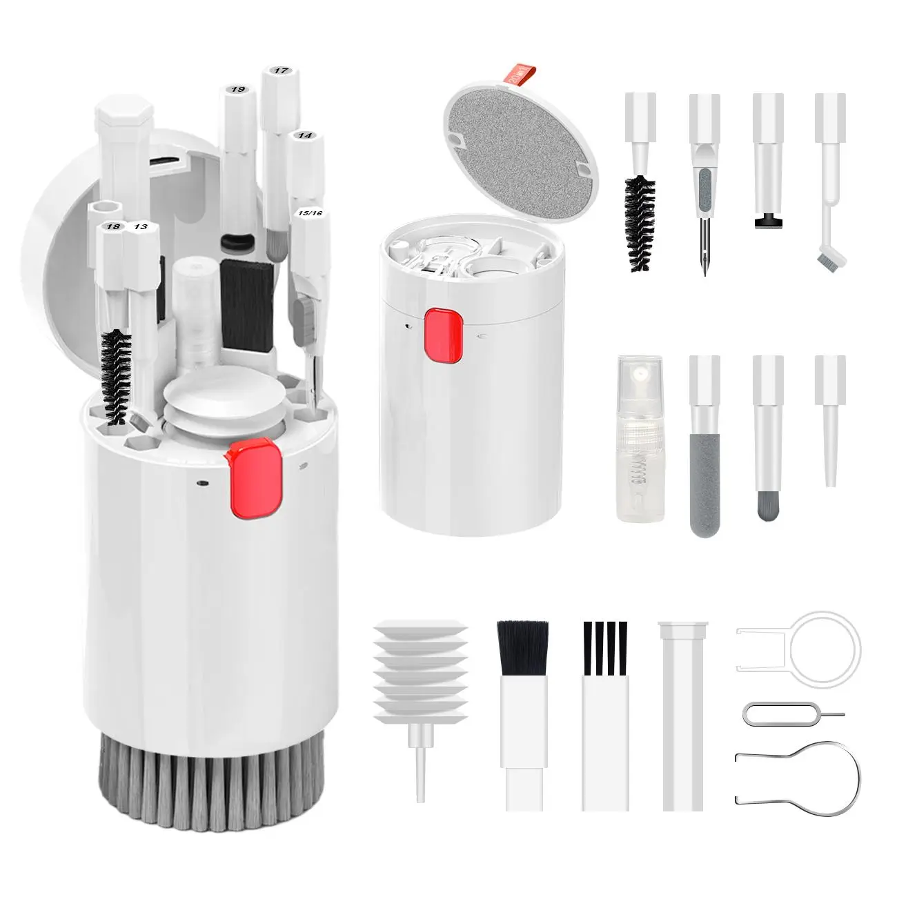 Multifunctional Camera Digital Cleaning Kit, 1 Box Keyboard Earbuds Cleaning Tools, Electronic Product Cleaning Tool For Smartphone, Digital Camera, P