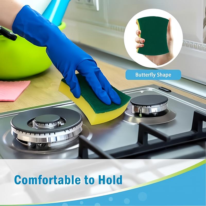 Traceless Dishwashing Sponge - Powerful Cleaning Mat, Quickly and Efficiently Removes Stubborn Stains, Daily Use | Strong Cleaning Effect | Durable Dishwashing Sponge