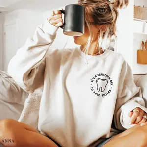 Dentist Sweatshirt, Dental Hygienist Sweatshirt, Dentist Gifts, Dental Assistant Shirt, Unisex Dentist Top with Color Options, Gym to Street Transition Wear