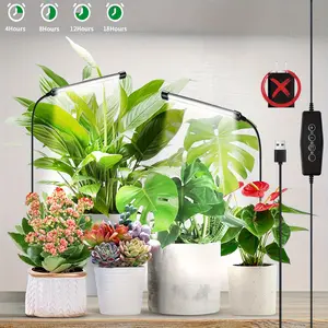 High Color Rendering LED Plant Growth Light, 6000k Spectrum, Adjustable Angle, Timer Function, Indoor Plants Lighting Solution