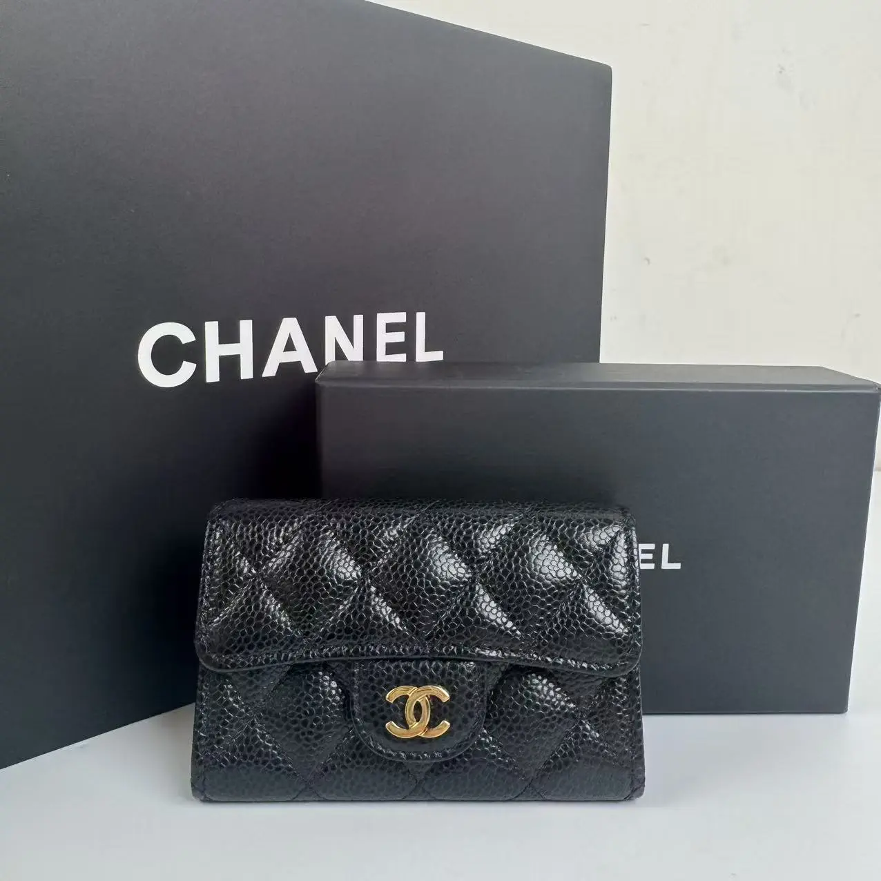 Pre-owned CHANEL CLASSIC FLAP CARD HOLDER CC0470