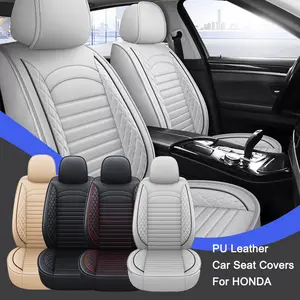 For Honda CR-V CRV Car Seat Covers, Full Set PU Leather Seat Covers for Cars, Waterproof Auto Seat Protectors fit for Vehicles Sedans SUVs
