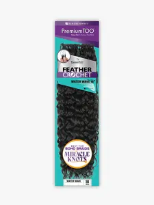 Sensationnel Premium Too Feather Crochet Water Wave 18 Inch Human Hair Blend Braiding Hair