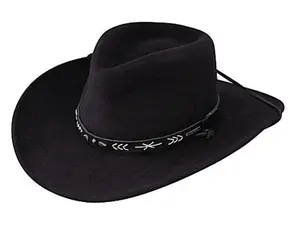 Stetson Santa Fe Black Crushable Wool Cowboy Hat SWSTFE-8132