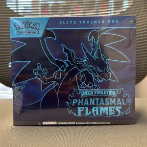 Pokémon Elite Trainer Box Mega Evolution Phantasmal Flames Trading Card Game for Ages 6+