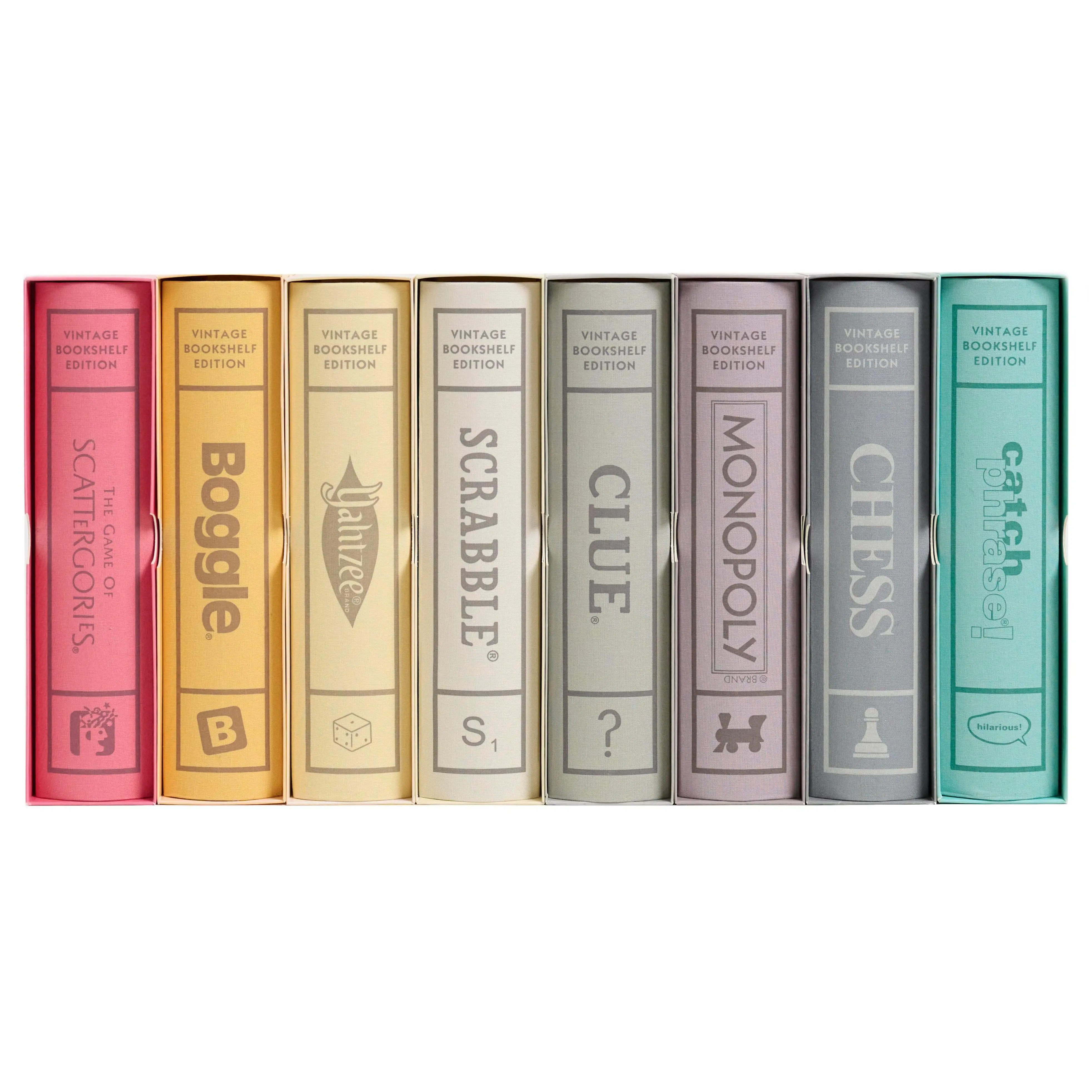 WS Game Company Collection of 8 Vintage Bookshelf Edition Board Games