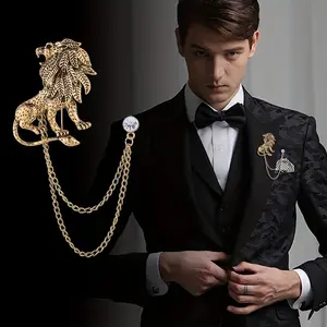 Lion Pendant Brooch - Fashion Retro Lapel Pin Accessory