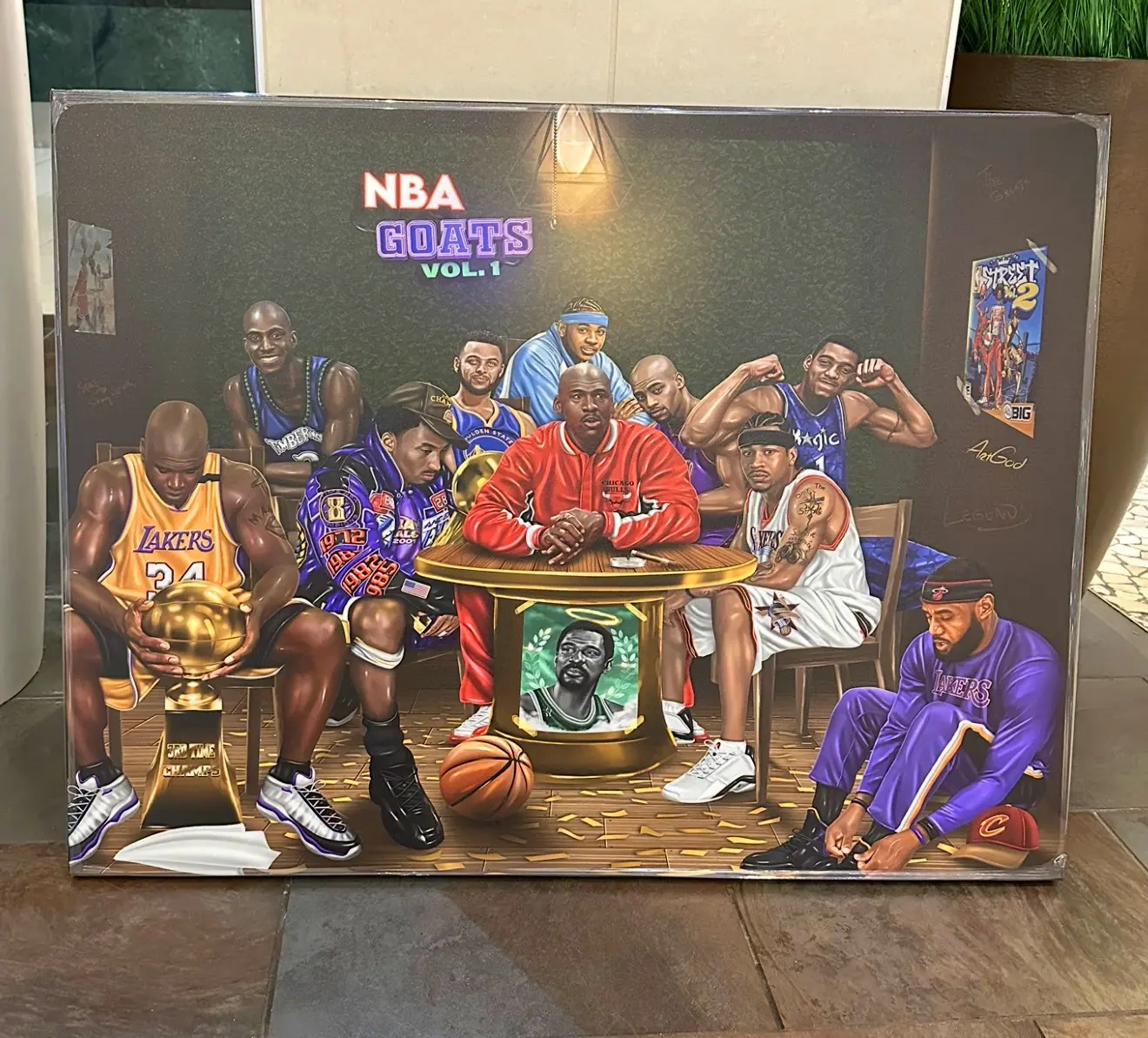 NBA GOATS Vol. 1 Canvas Wall Print, Home Decor Poster