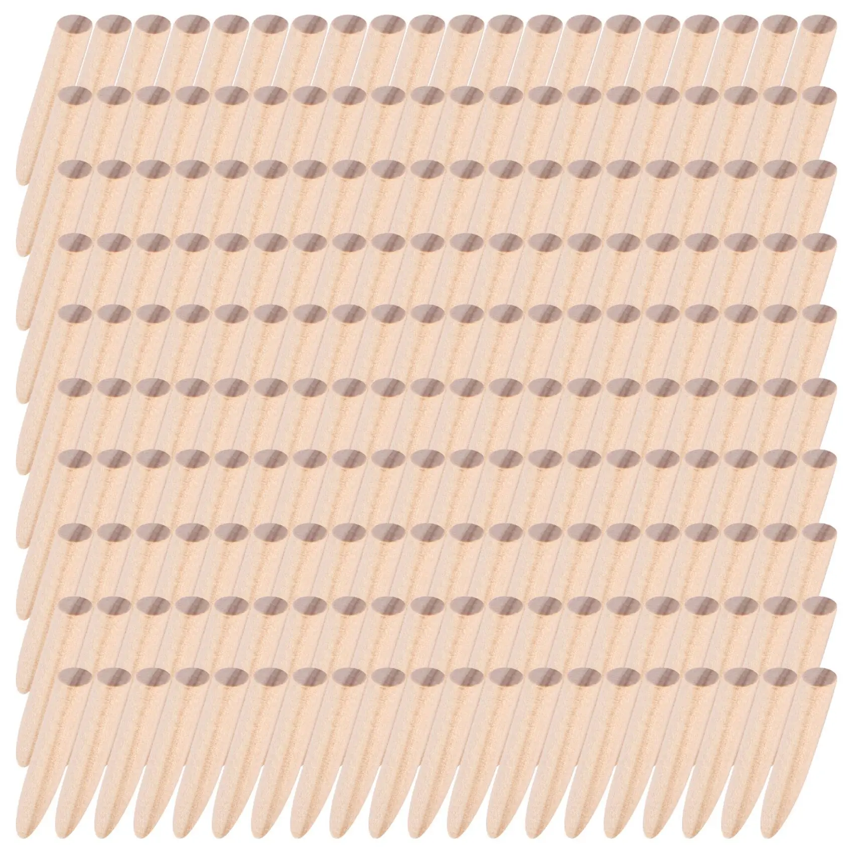 200 Packs Pocket Hole Plugs Solid Wood Dowels Pocket Hole Jig Paint Grade Wood Plugs Hardware Plugs Wooden Hole Filler Crafts Woodworking Tools