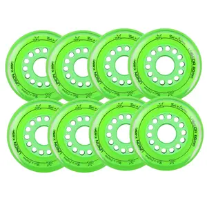 Labeda Roller Hockey Wheels - Union 80mm 76A Green (8-Pack)