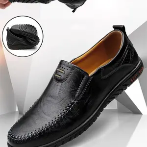 Men's Business Style Solid Color Loafers, Lightweight Comfortable Retro Slip on Loafers for Work & Daily Wear, Fashion Shoes for Party, Daily Clothing Decor
