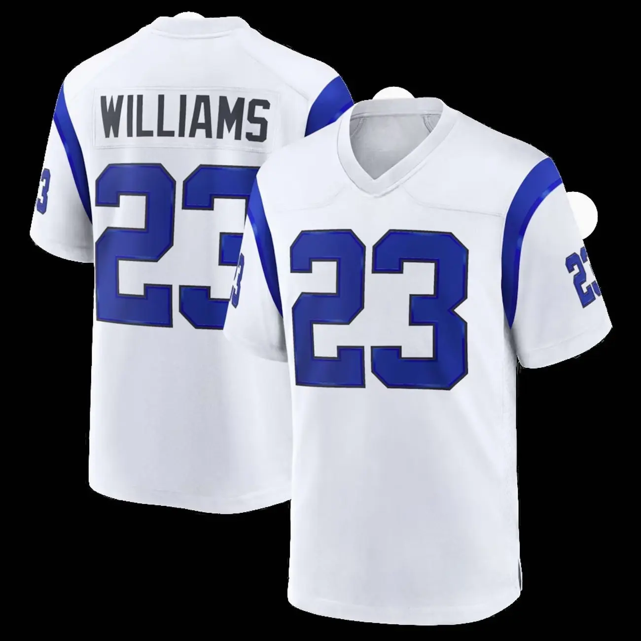 Unisex Football inspired by Williams 23 Los Angeles Fearsome White Game Jersey