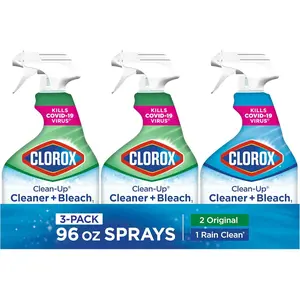 Clean-Up Cleaner + Bleach1 Value Pack, Household Essentials, 32 Fl Oz Each, Pack of 3
