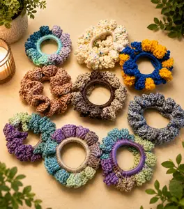 crocheted scrunchies