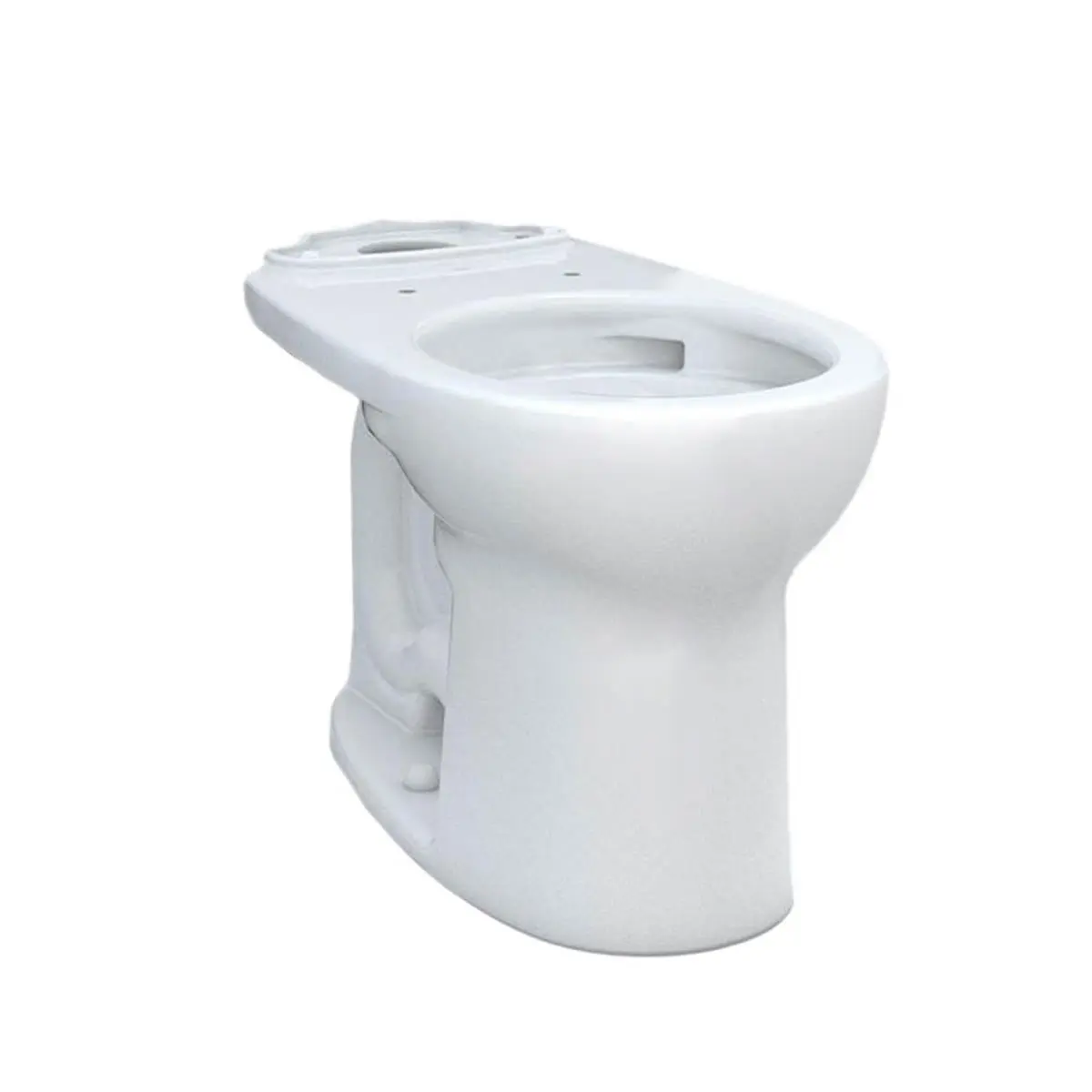 212 MAIN Toto C775CEFG-01 Drake Round Rimless Cefiontect Toilet Bowl - Cotton, Floor Mount, Traditional Bathroom Fixture with Efficient Flush, Cefiontect Surface
