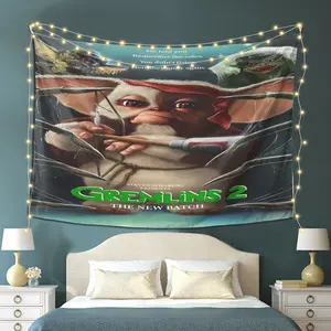 This Gremlins picture tapestry is suitable for living rooms, bedrooms, offices and parties - easy to install, stylish and lightweight, soft and light skin, suitable for indoor and outdoor decoration, Christmas, Thanksgiving gifts
