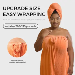Women's home use bath towel that can be worn and wrapped absorbent bath skirt strapless bathrobe style 2025 new style bath skirt more absorbent softer and more comfortable than pure cotton italy  towel Glass Refillable Soap Dispenser with Pump Arched Rect