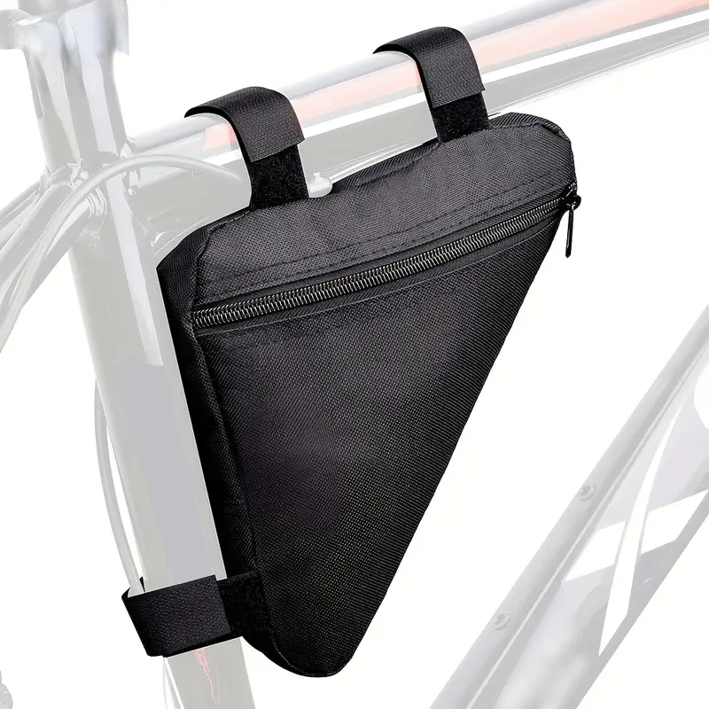 1pc Triangular Frame Bag - Adjustable Strap, Convenient for Bicycle Storage and Easy to Ride, Ideal for Bicycle Accessories, Cycling Accessory, Bicycle Storage Bag, Bike Bag
