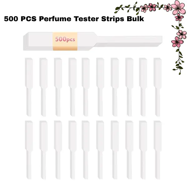 500 PCS Perfume Tester Strips Bulk – Fragrance Test Strips for Perfume & Essential Oils, Disposable Absorbent Scent Strips for Fragrance Testing