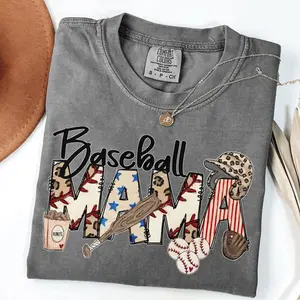 Comfort Colors Baseball Mama Shirt, Mothers day Gift For Baseball Mom, Gift For Baseball Lover Mom Shirt, Mothers Day Shirt, Baseball Season - AMBER