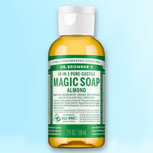 Dr. Bronner's Almond Liquid Soap 2fl oz - Organic Soap, for Body Face, Travel Size