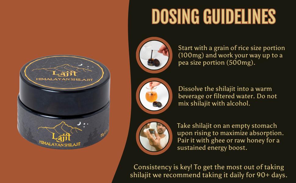 Lajit Himalayan Shilajit Resin (20g) - Gold Grade Organic Shilajit - Sourced by Sherpas at 18k Feet - Sun dried and Lab Tested for Purity and Safety