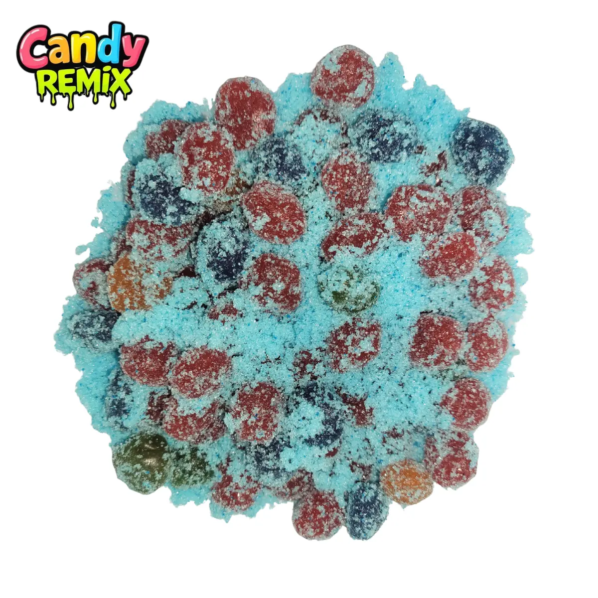 Candy Remix Extreme Sour Fruit Explosion Snack - Small Batch Assorted Sweet Mix with Bite-Sized Chewy Soft Fruity Candy, Sour Flavored Gummies & Flavorful Treats, Candies