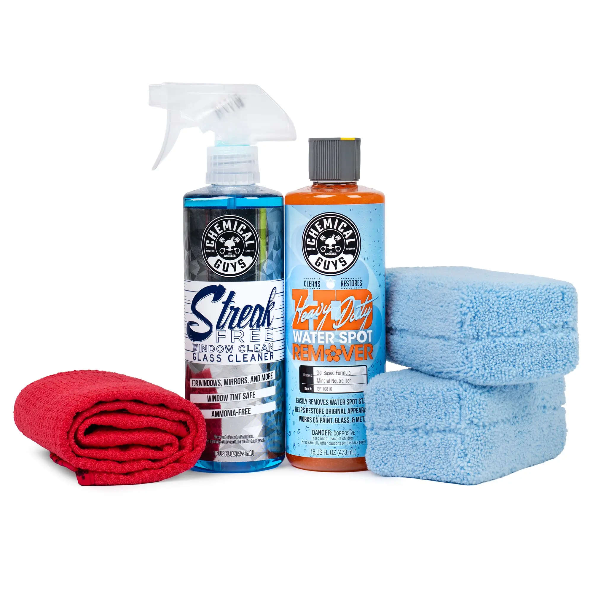 Chemical Guys Window Waterspot Removal Car Cleaning Kit - Auto Detailing Supplies, Car Care Fluids, Glass Cleaners