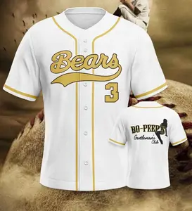 Gentlemen's Club #3 Baseball Jersey News Bears Men's Baseball Shirt Jersey