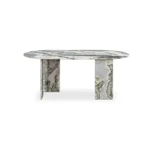 Celia Oval Dining Table Green Onyx Marble Nrp