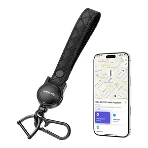 HiWe Anti-Lost Keychain, Works with Apple Find My, Carabiner Car Key Holder, Bluetooth Key Finder Tracker