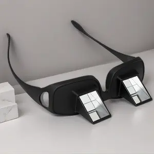 Horizontals Lazy Glasses Prism Glasses – 90° HD Vision for Bed Reading & TV Watching, Lightweight Horizontal Spectacles with Ergonomic Design (Black Frame)