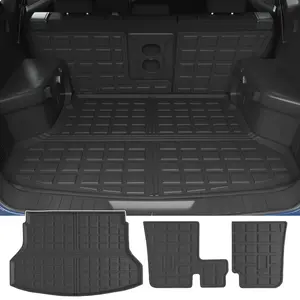 Trunk Mat Compatible with 2014-2020 Nissan Rogue SV S SL TPE Cargo Liner Backrest Mat Replacement for 2014-2020 Nissan Rogue Accessories (Fit 2014-2020 Nissan Rogue, Trunk Mat+Backrest Mat)