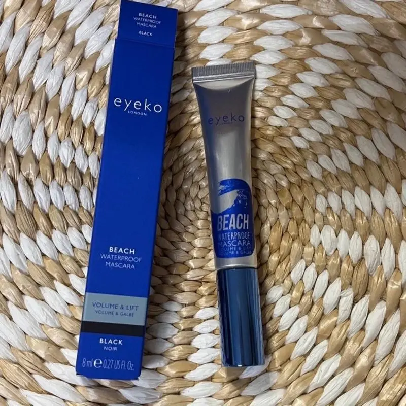Eyeko Beach Waterproof Mascara, Long-Wear & Sweatproof Volumizing Formula, Smudge-Proof Lash Makeup in Classic Black, Long-Wear Mascara, Stay Power Mascara