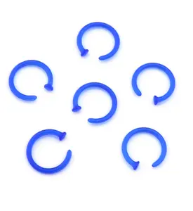 Blue Bioflex Nose Hoop Ring