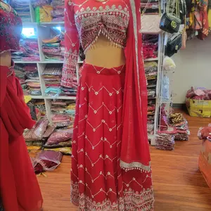 lehanga  red color 40 size