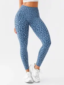 Wild Leopard Print Seamless Yoga Pants, Tummy Control Peach Butt, Classic Leopard Tight Fit, Versatile for Yoga and Running