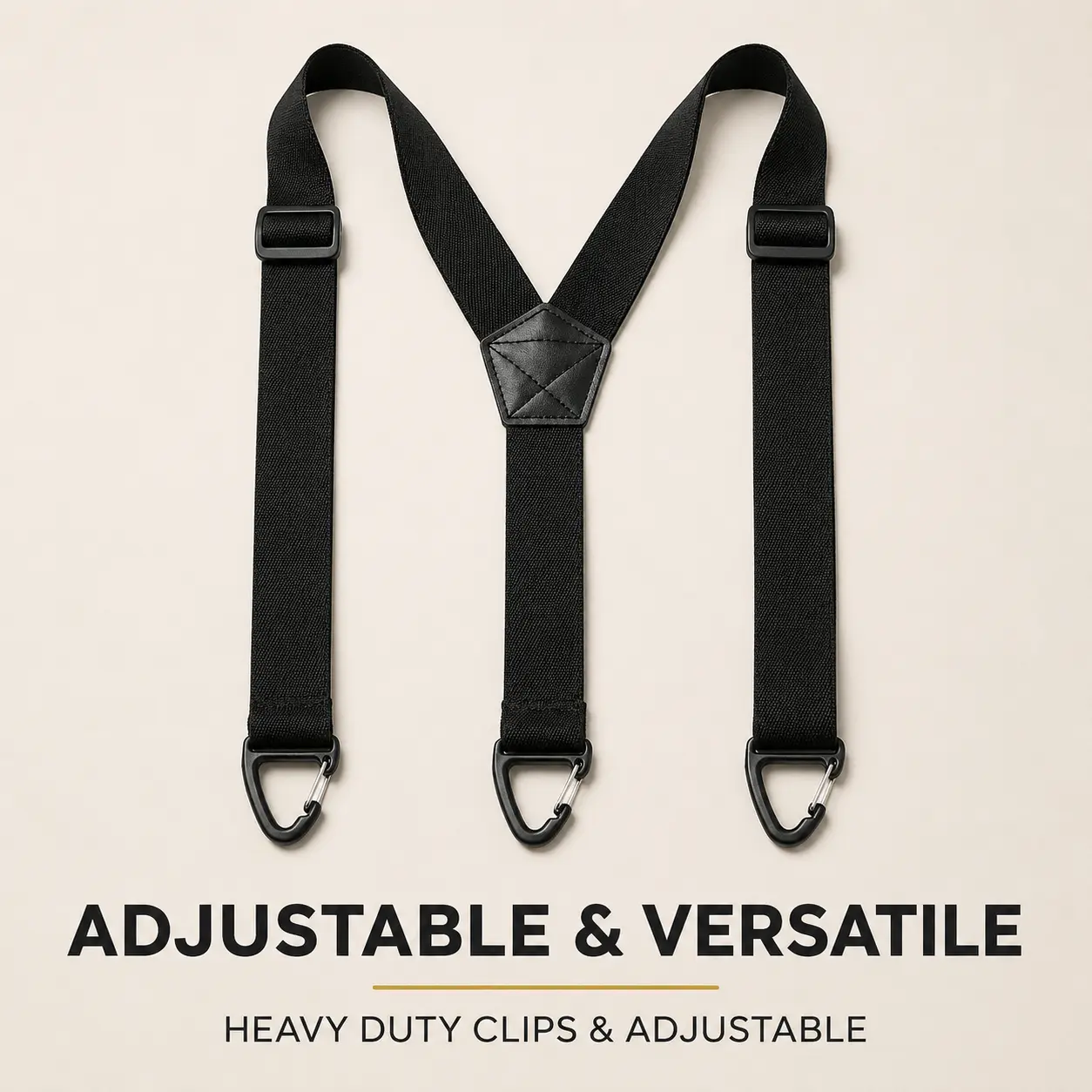Men's & Women's Hidden Clip-On Suspenders - 1.5" Wide, Adjustable, 3 Snap Loops Construction, Durable Work Accessories for Casual & Formal Trousers, Premium Durability Gear Package