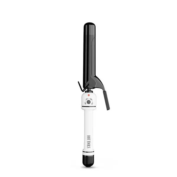 HOT TOOLS Pro Artist Nano Ceramic Curling Iron/Wand | For Smooth, Shiny Hair (1-1/4” in) | Sleek, Glossy shine, Reduces Frizz, Creates Soft Curls, For All Hair Types, 8 Ft Cord